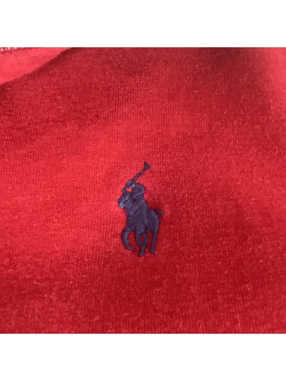 Polo Ralph Lauren Red Quarter Zip Sweatshirt-Men's XXL